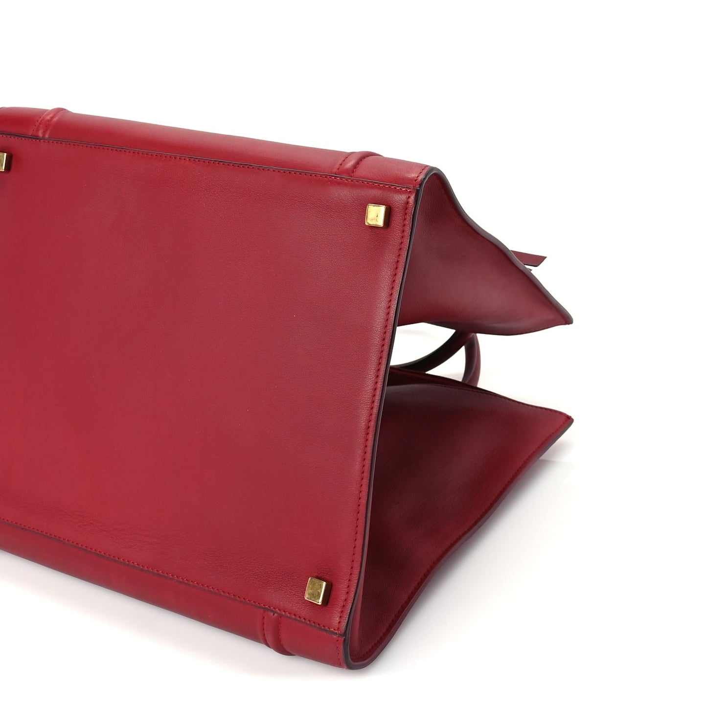 Celine Supple Calfskin Medium Phantom Luggage Red
