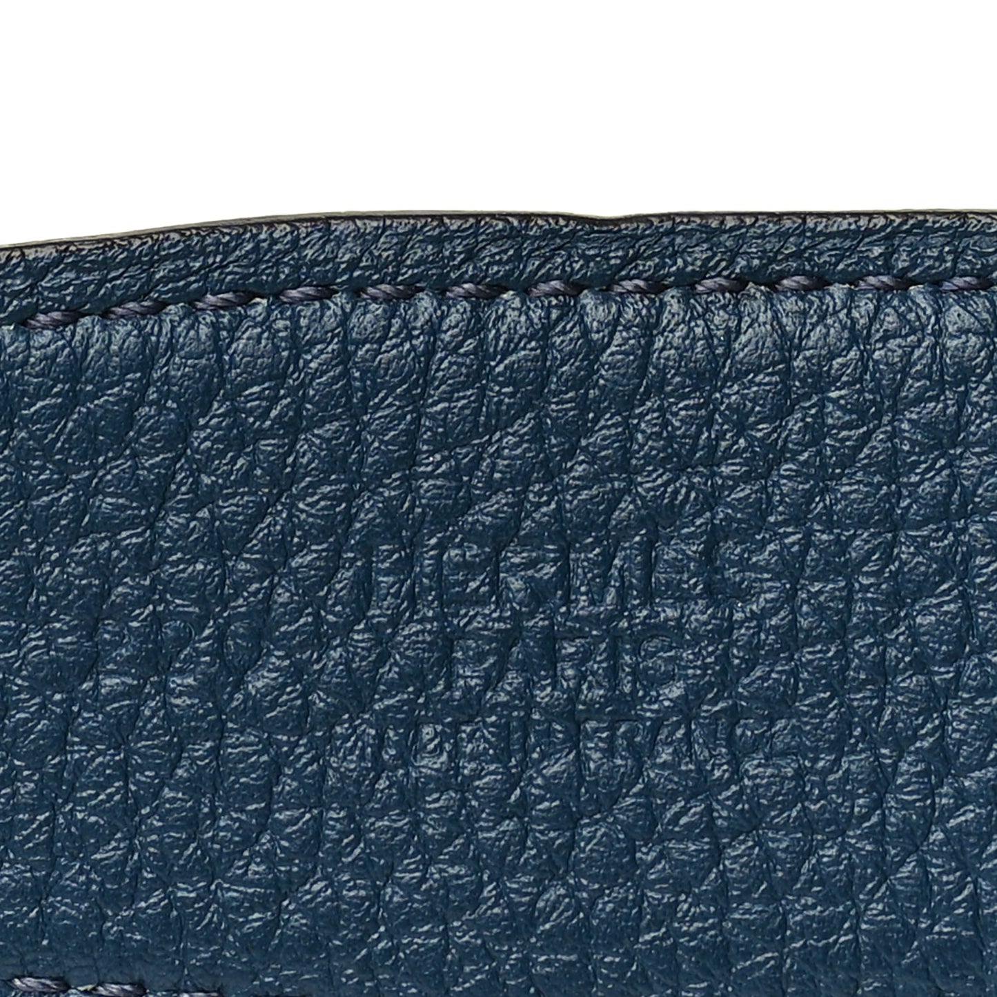 Hermes Box Togo 32mm Guilloche H Belt 120 48 Black Bleu de Prusse
