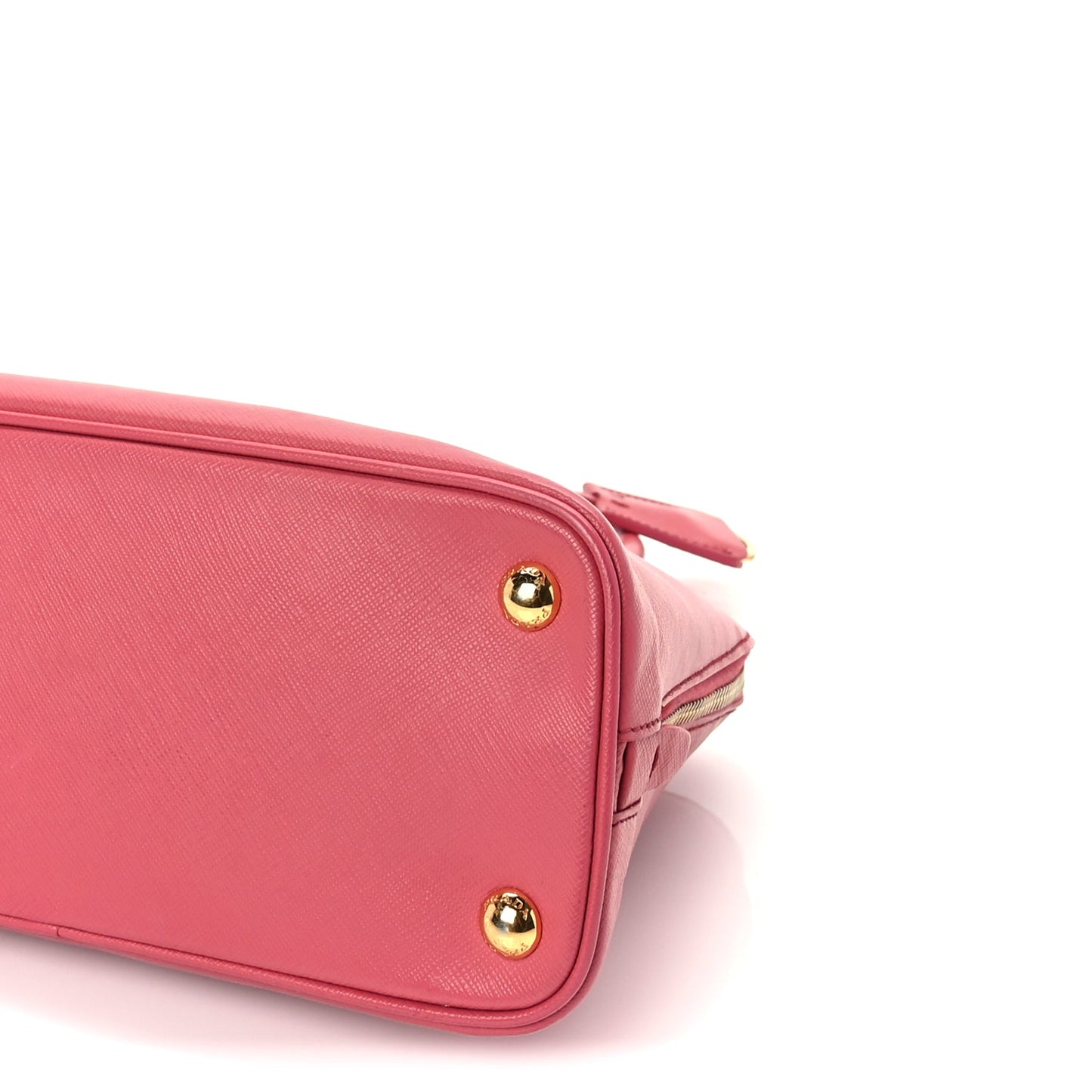 Prada Saffiano Vernice Small Promenade Tote Peonia