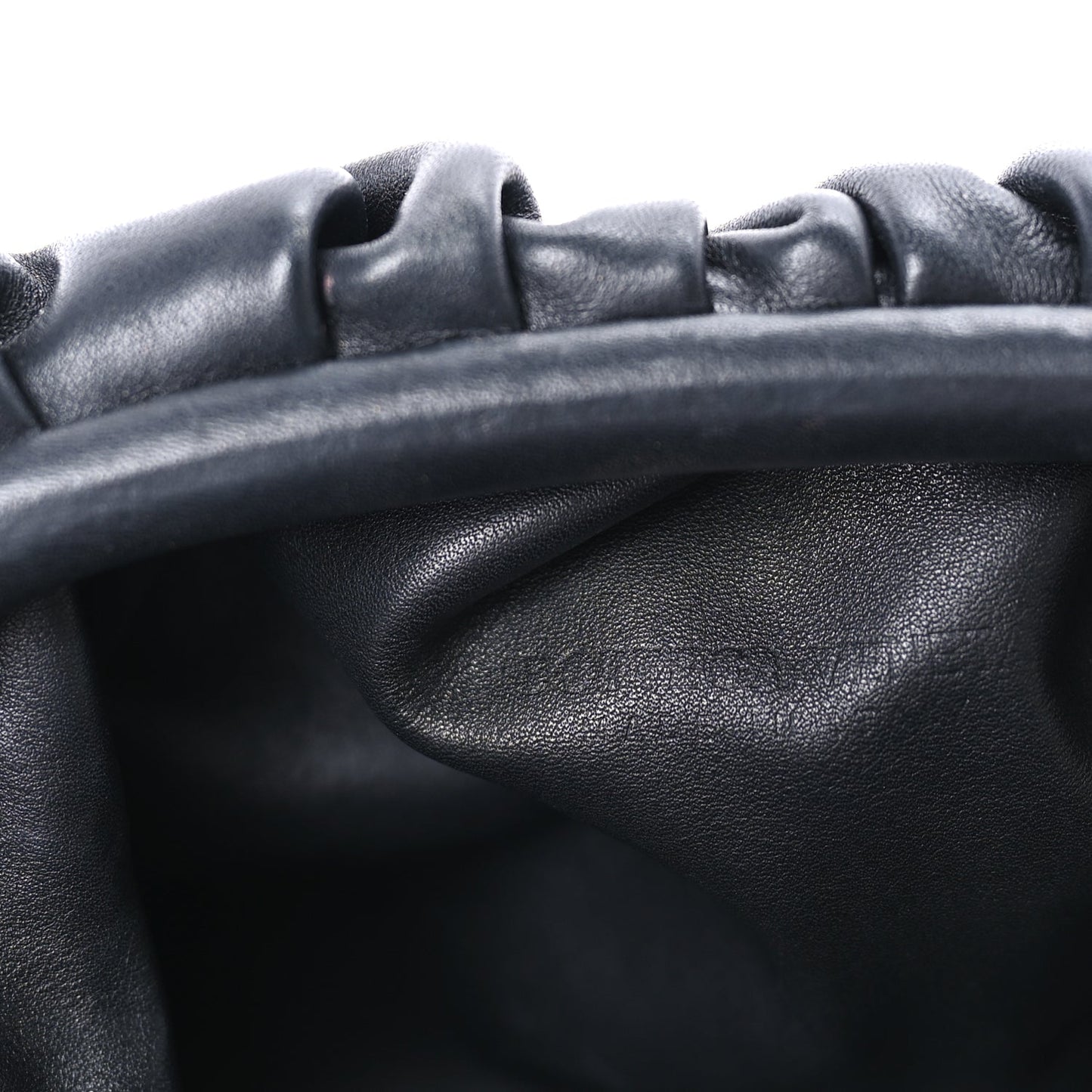 Bottega Veneta Smooth Butter Calf Teen Pouch Black