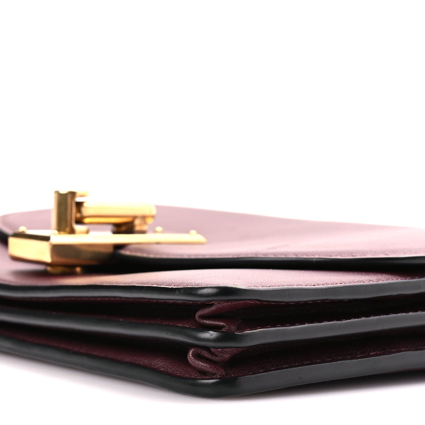 Marc Jacobs Calfskin West End Chain Wallet Burgundy