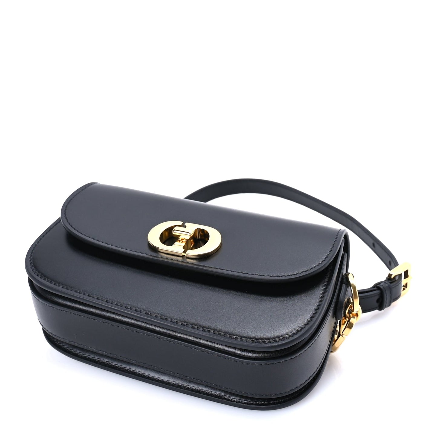 Christian Dior Box Calfskin 30 Montaigne Small Avenue Bag Black