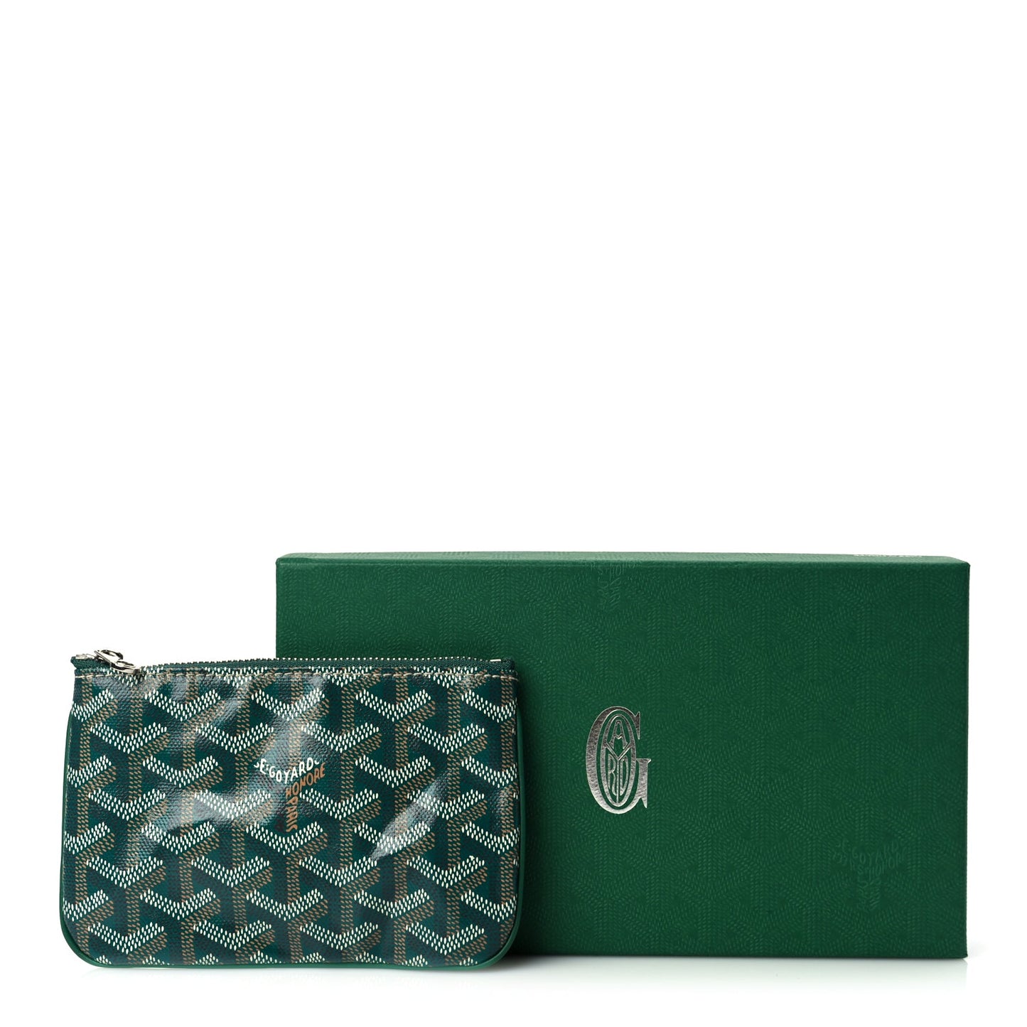 Goyard Goyardine Mini Senat Pochette Green Green
