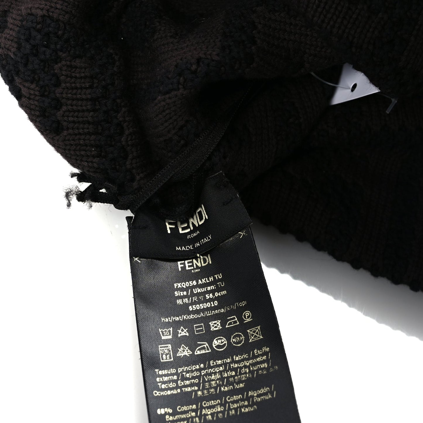 Fendi FF Beanie hat Black