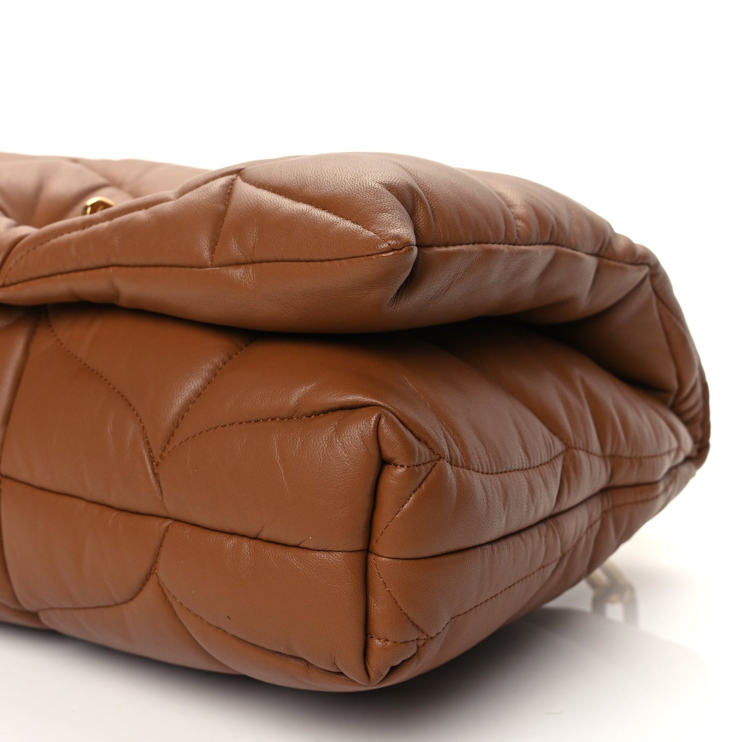 Mulberry Nappa Pillow Quilted Softie Bag Tobacco Brown