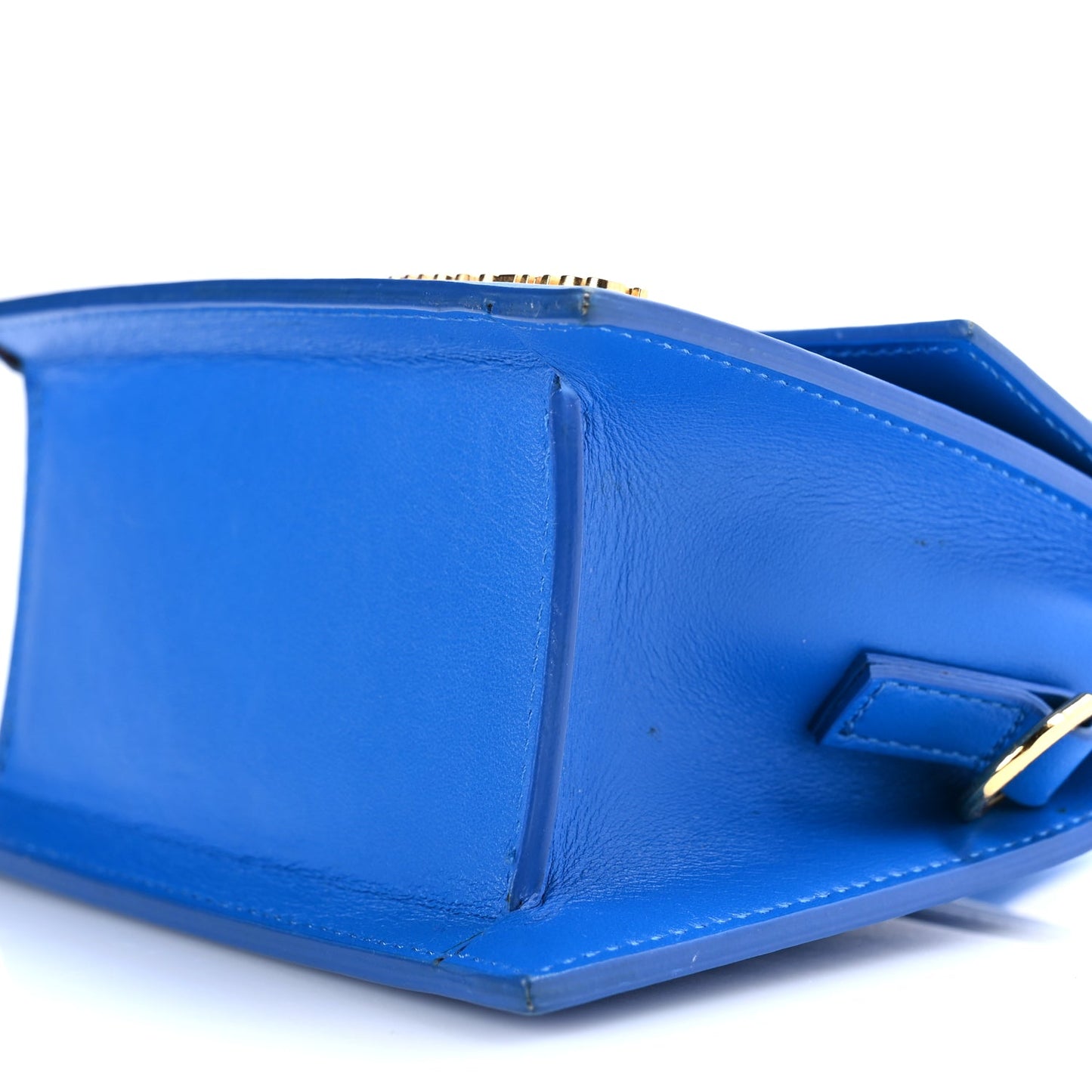Jacquemus Smooth Calfskin Le Chiquito Moyen Bambino Blue