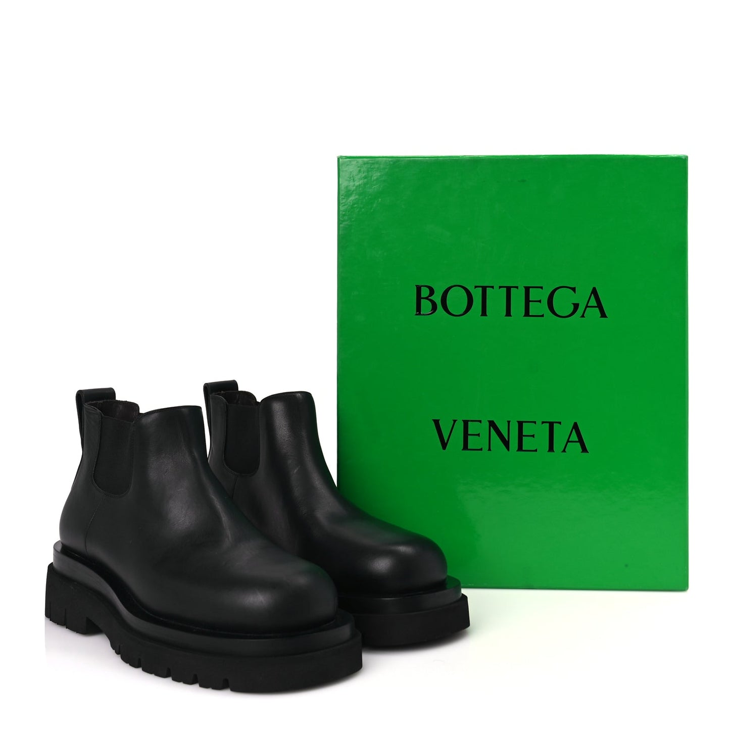 Bottega Veneta Calfskin The Lug Chelsea 55mm Cropped Boots 40 Black