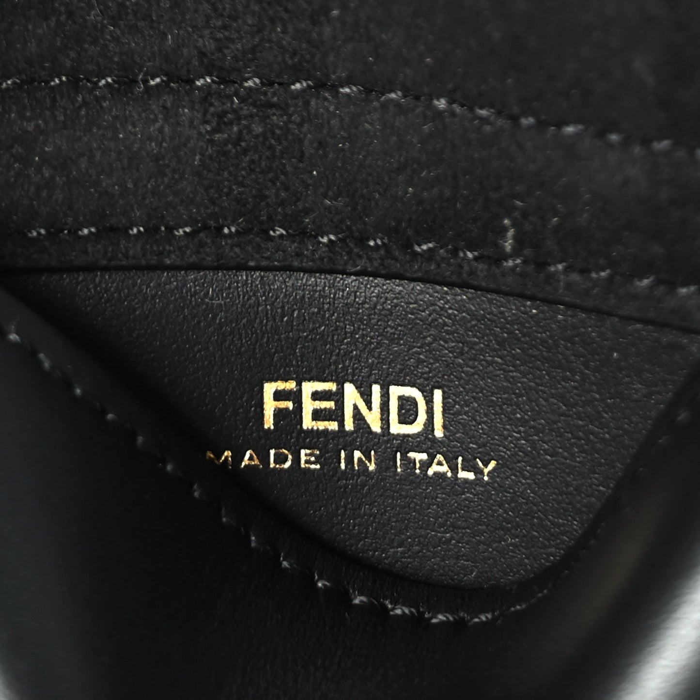 Fendi Calfskin Multi Pocket Belt Black
