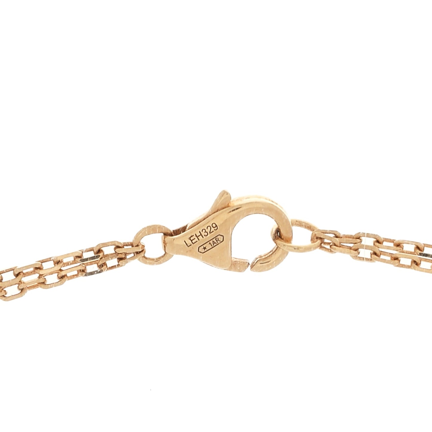 Cartier 18K Yellow Gold 2 Diamond LOVE Necklace