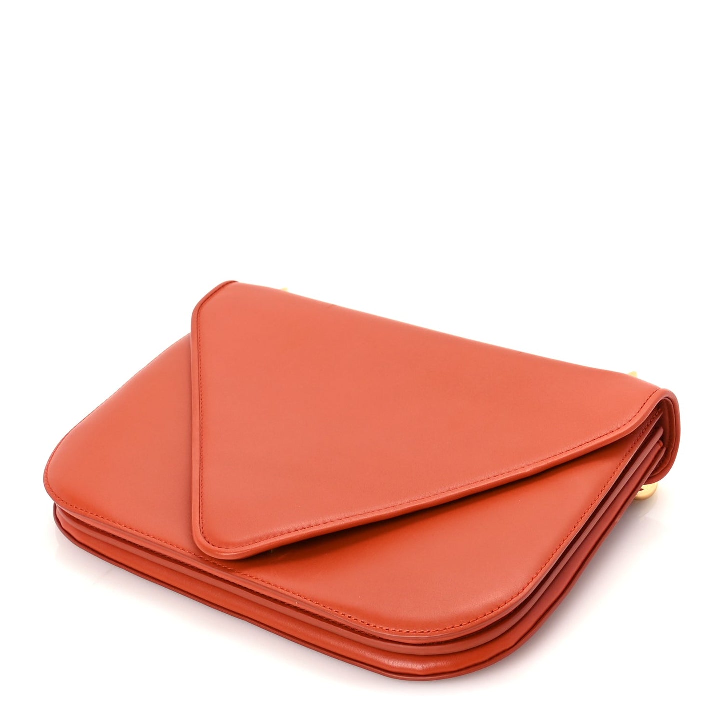 Bottega Veneta Calfskin Mount Envelope Bag Maple