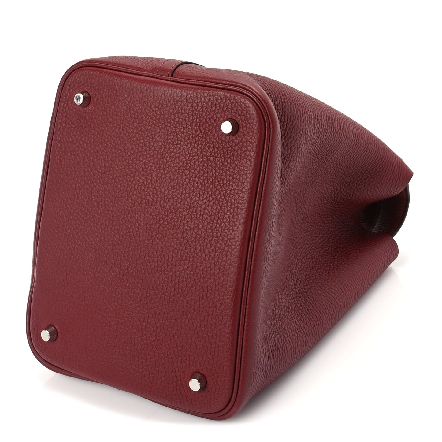 Hermes Taurillon Clemence Picotin Lock 22 MM Rouge H