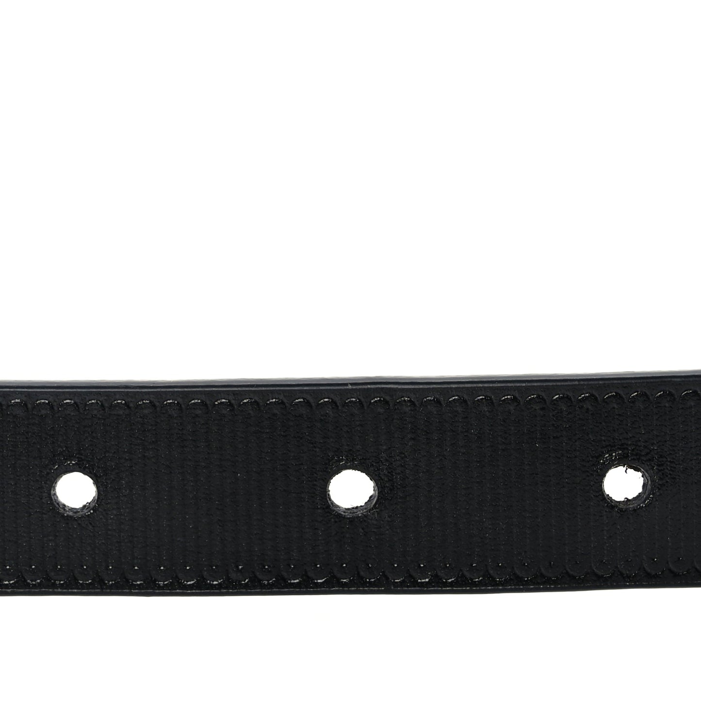 Louis Vuitton Calfskin Embossed 20MM LV Initiales Belt 80 32 Black