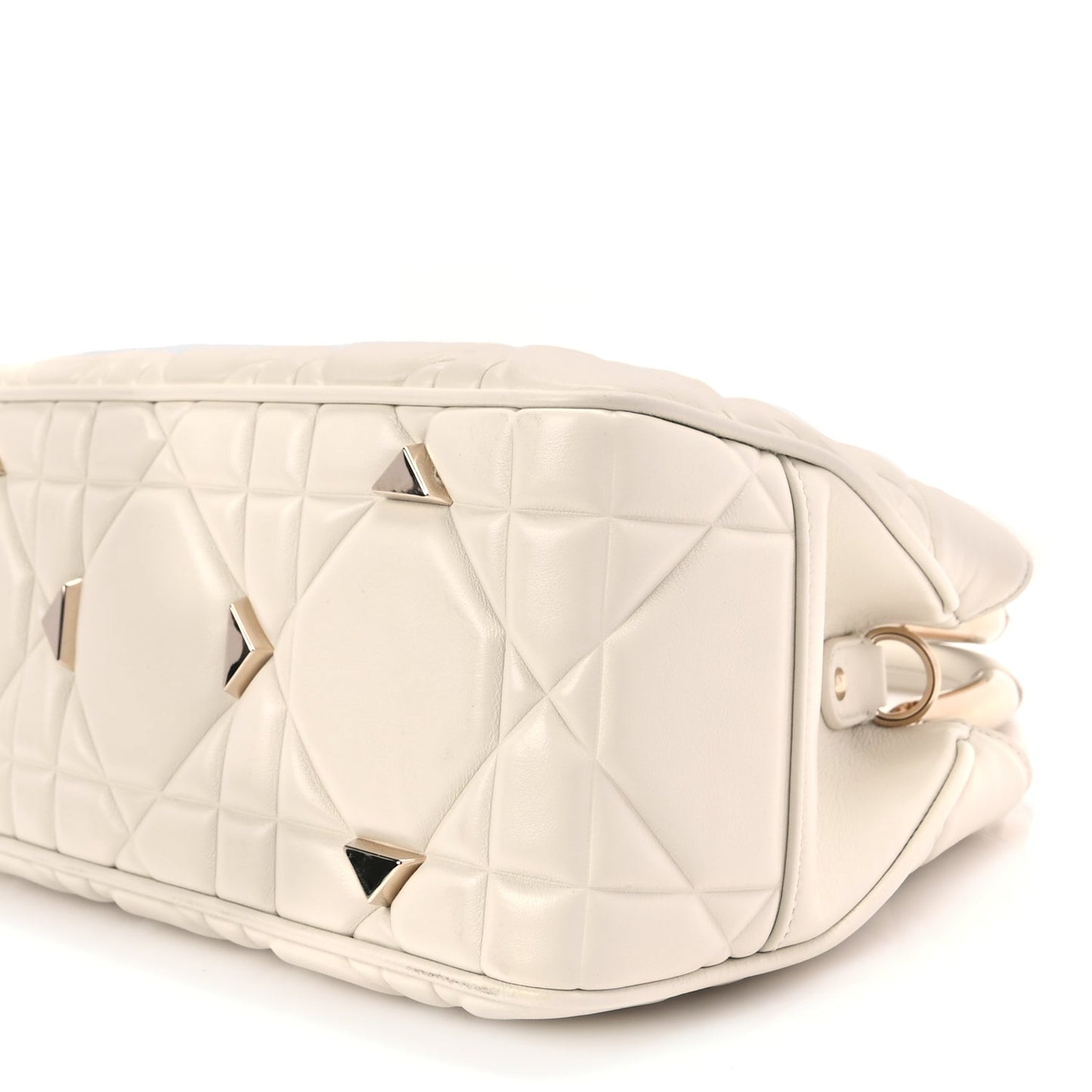 Christian Dior Calfskin Cannage Medium The Lady 95.22 White
