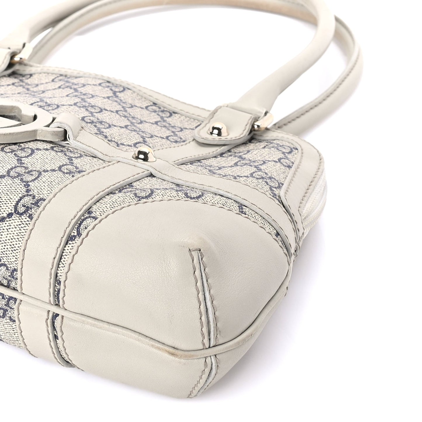 Gucci Monogram Reins Tote Navy