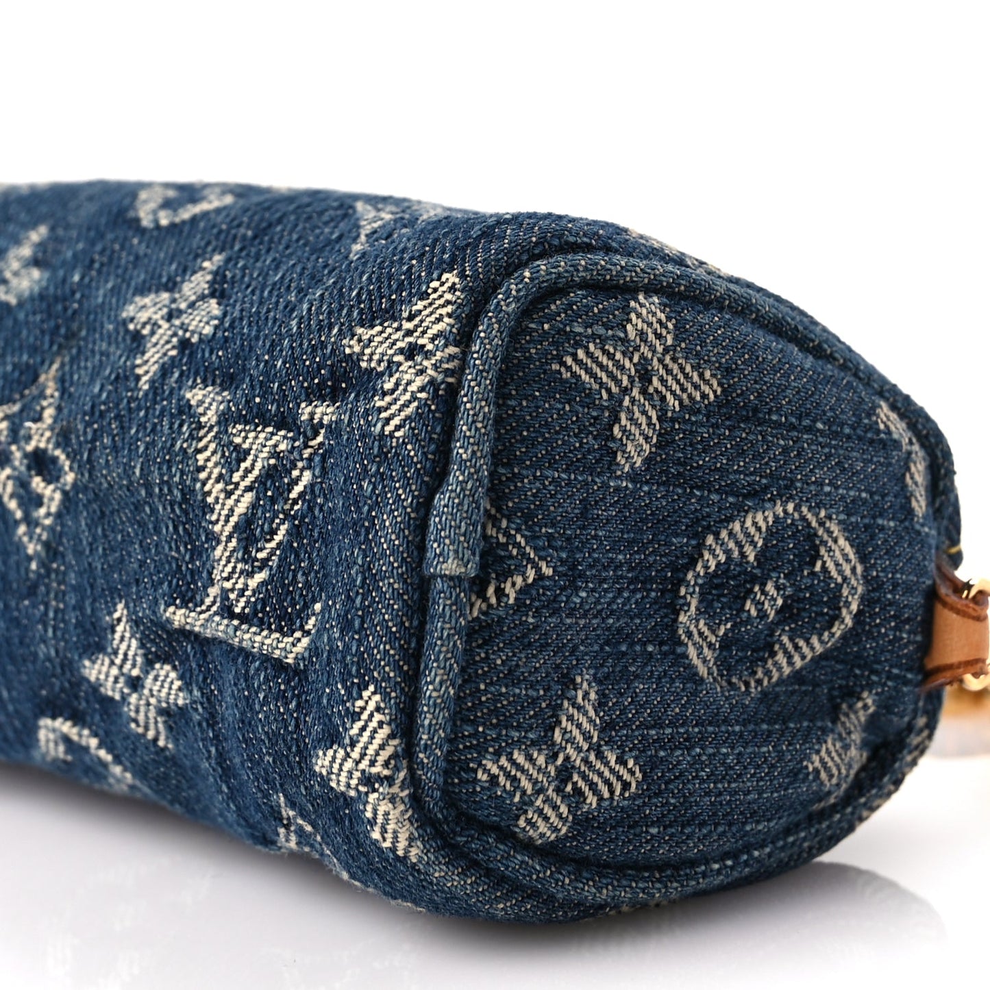 Louis Vuitton Monogram Denim Pochette Speedy PM Key Holder Blue