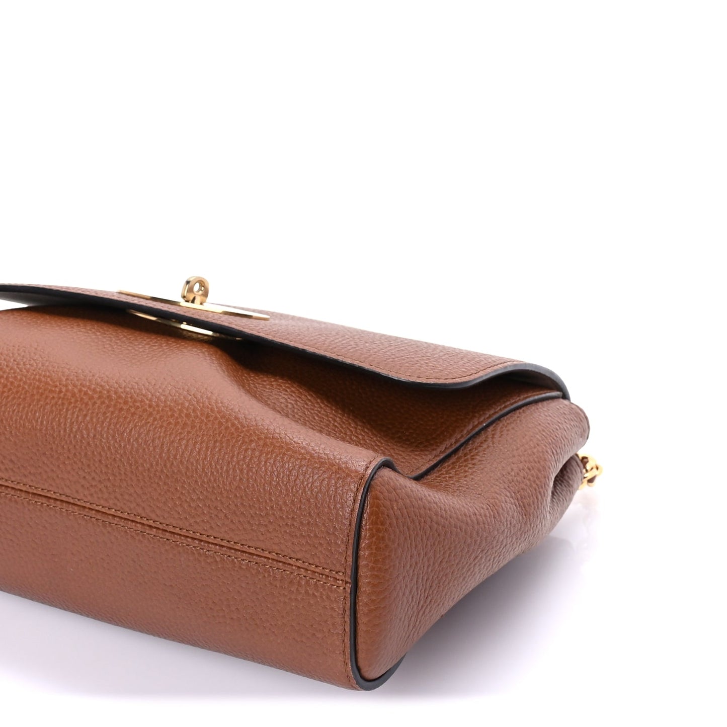 Mulberry Small Classic Grain Calfskin Medium Lily Flap Oak