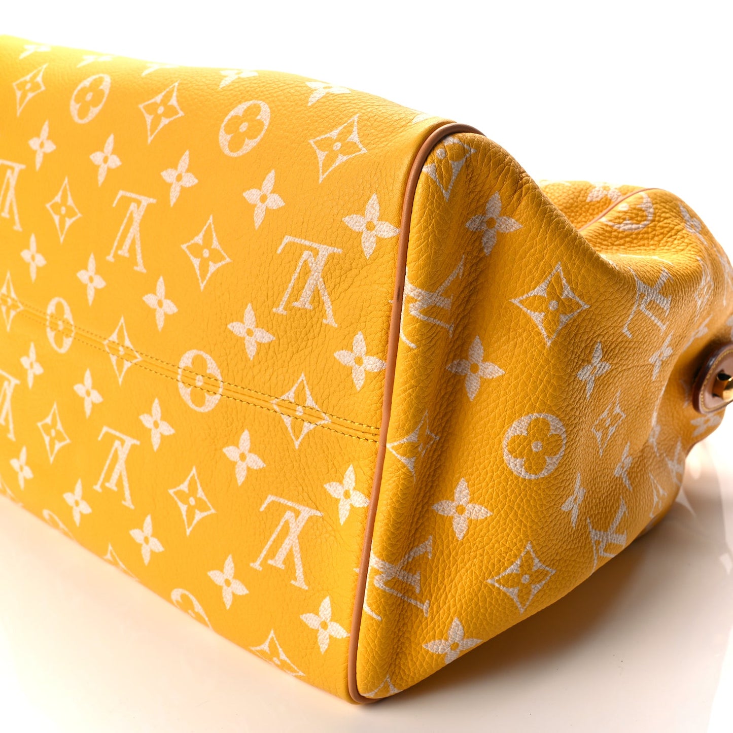 Louis Vuitton Calfskin Monogram Speedy P9 Bandouliere 40 Jaune Mat