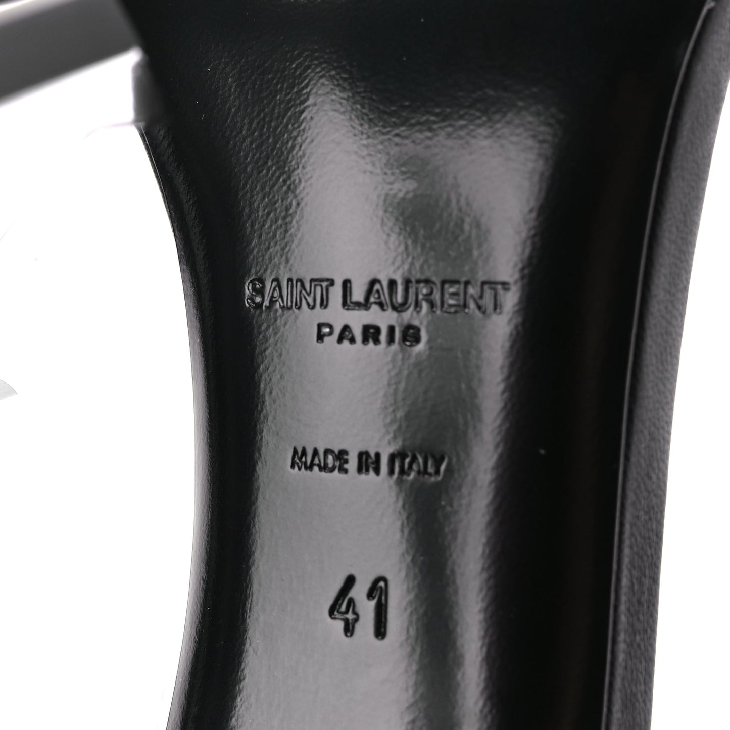 Saint Laurent Calfskin Opyum 110 Sandals Black
