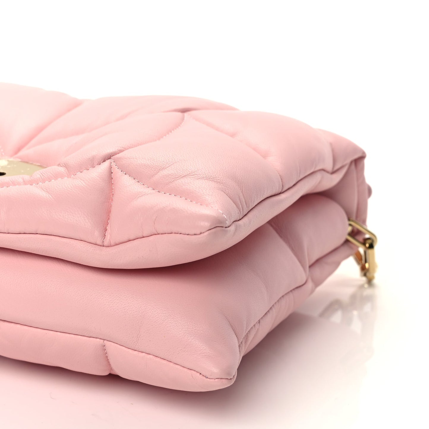 Mulberry Nappa Pillow Quilted Little Softie Bag Powder Rose