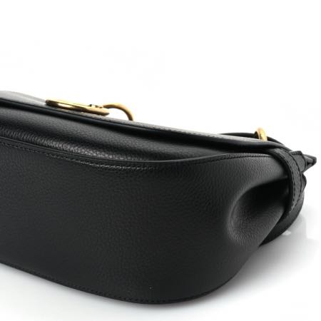 Mulberry Small Classic Grain Calfskin Small Amberley Satchel Black