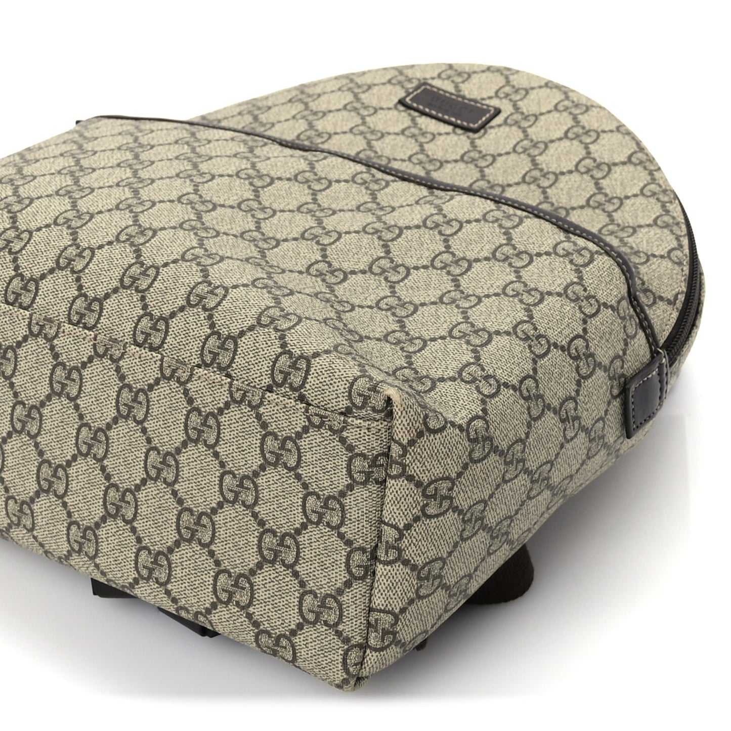 Gucci GG Supreme Monogram Margaux Calfskin Childrens Day Backpack Beige Ebony Cocoa Dark Chocolate