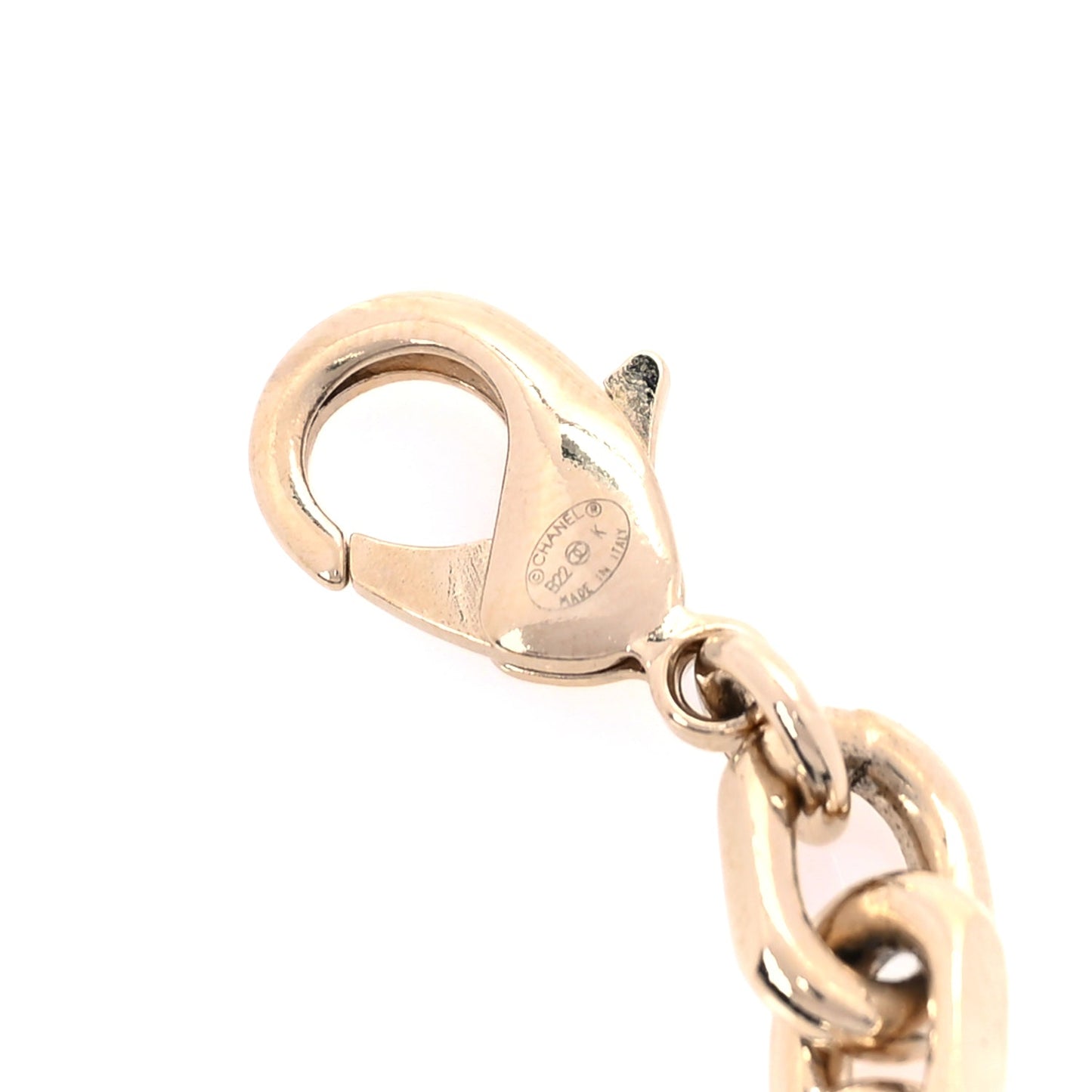Chanel Metal CC Chain Link Necklace Gold