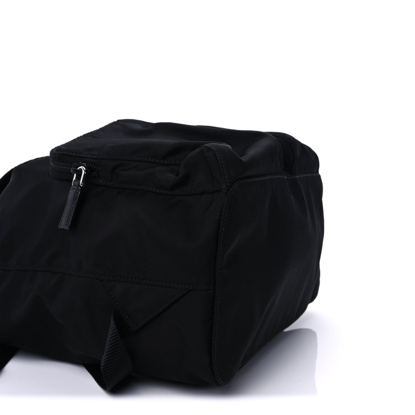 Prada Tessuto Nylon Saffiano Vela Backpack Black