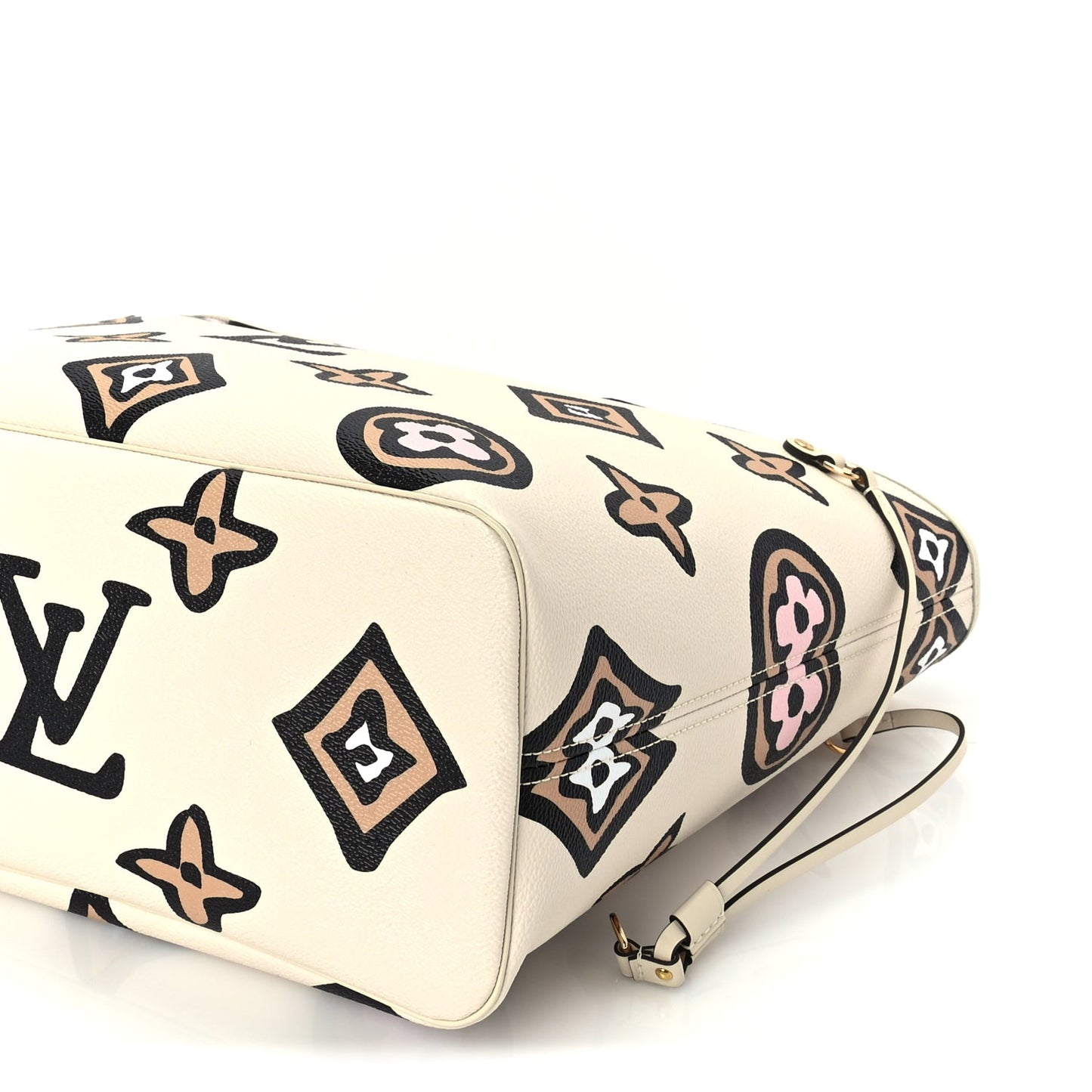 Louis Vuitton Monogram Giant Wild at Heart Neverfull MM Creme