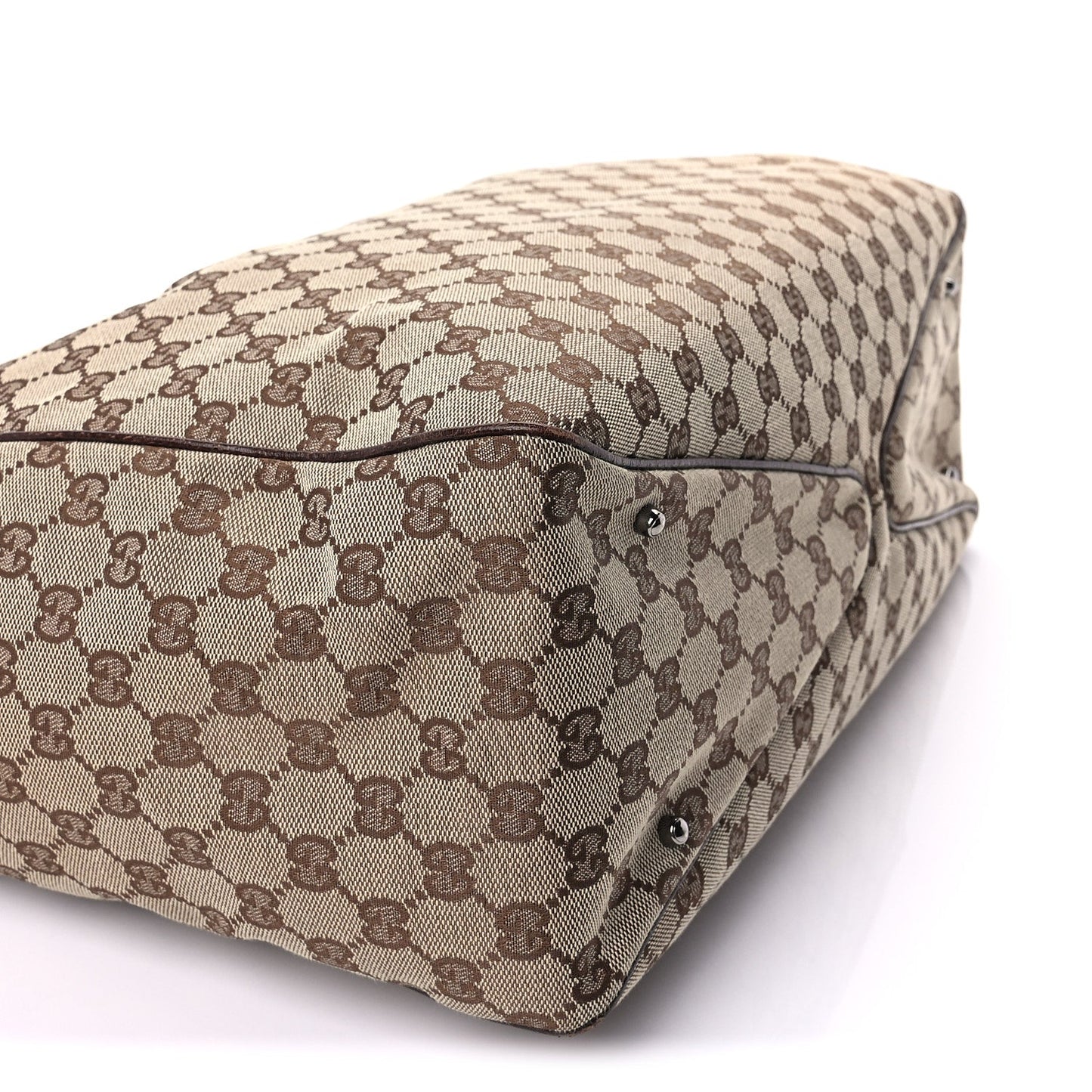 Gucci Monogram Medium Tote Dark Brown