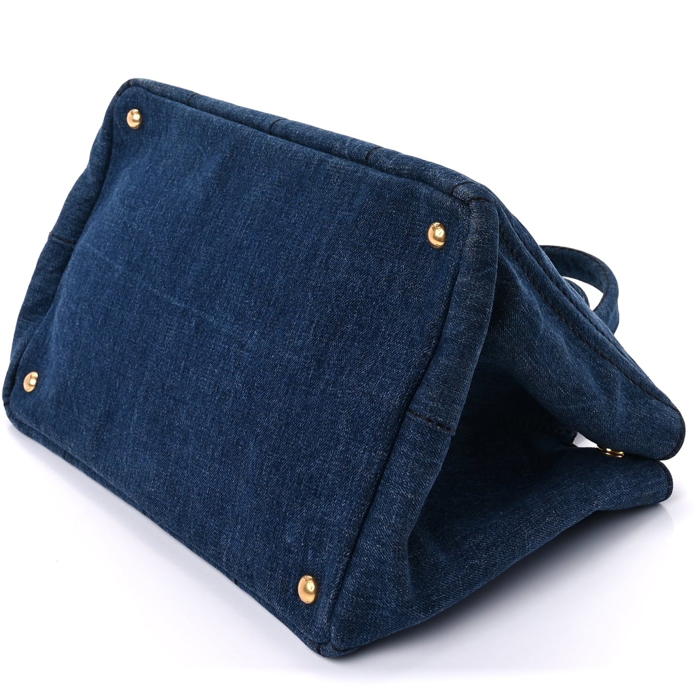 Prada Denim Canapa Logo Tote Avio