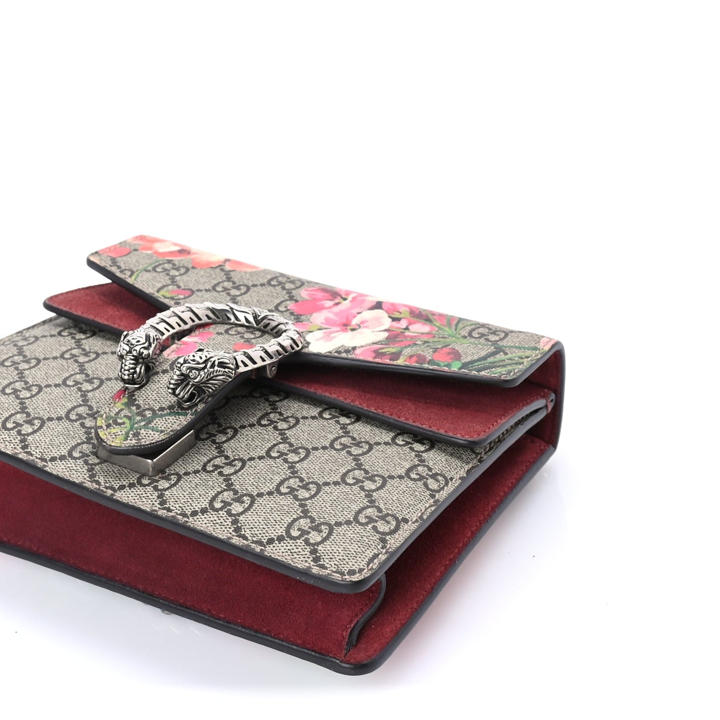Gucci GG Supreme Monogram Blooms Mini Dionysus Shoulder Bag Beige Multicolor Dry Rose