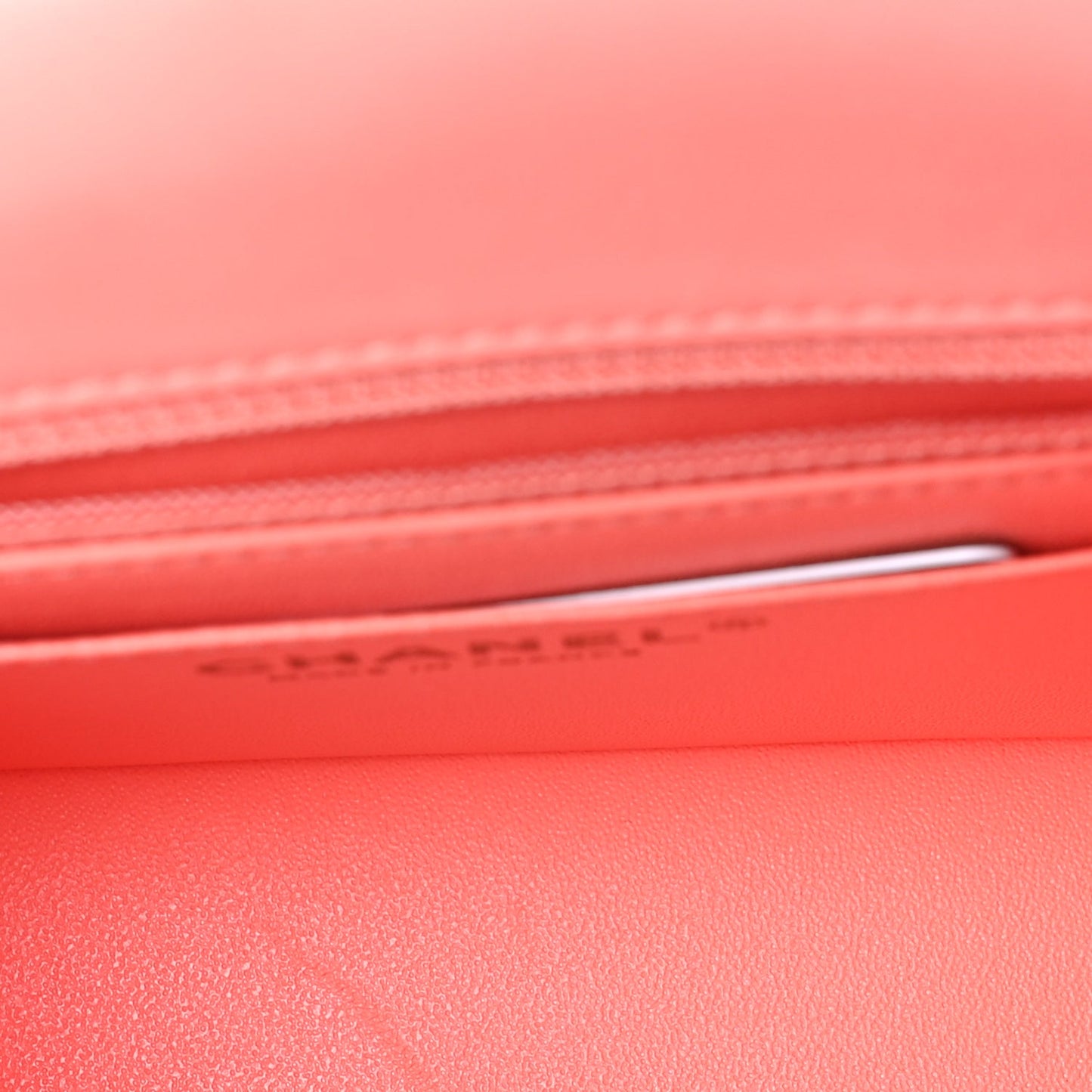 Chanel Lambskin Chevron Quilted Mini Square Flap Pink
