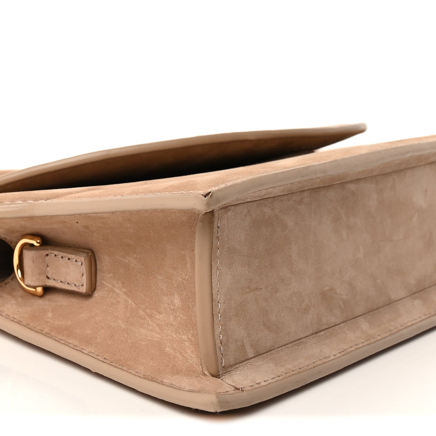 Jacquemus Nubuck Le Sac Rond Dark Beige
