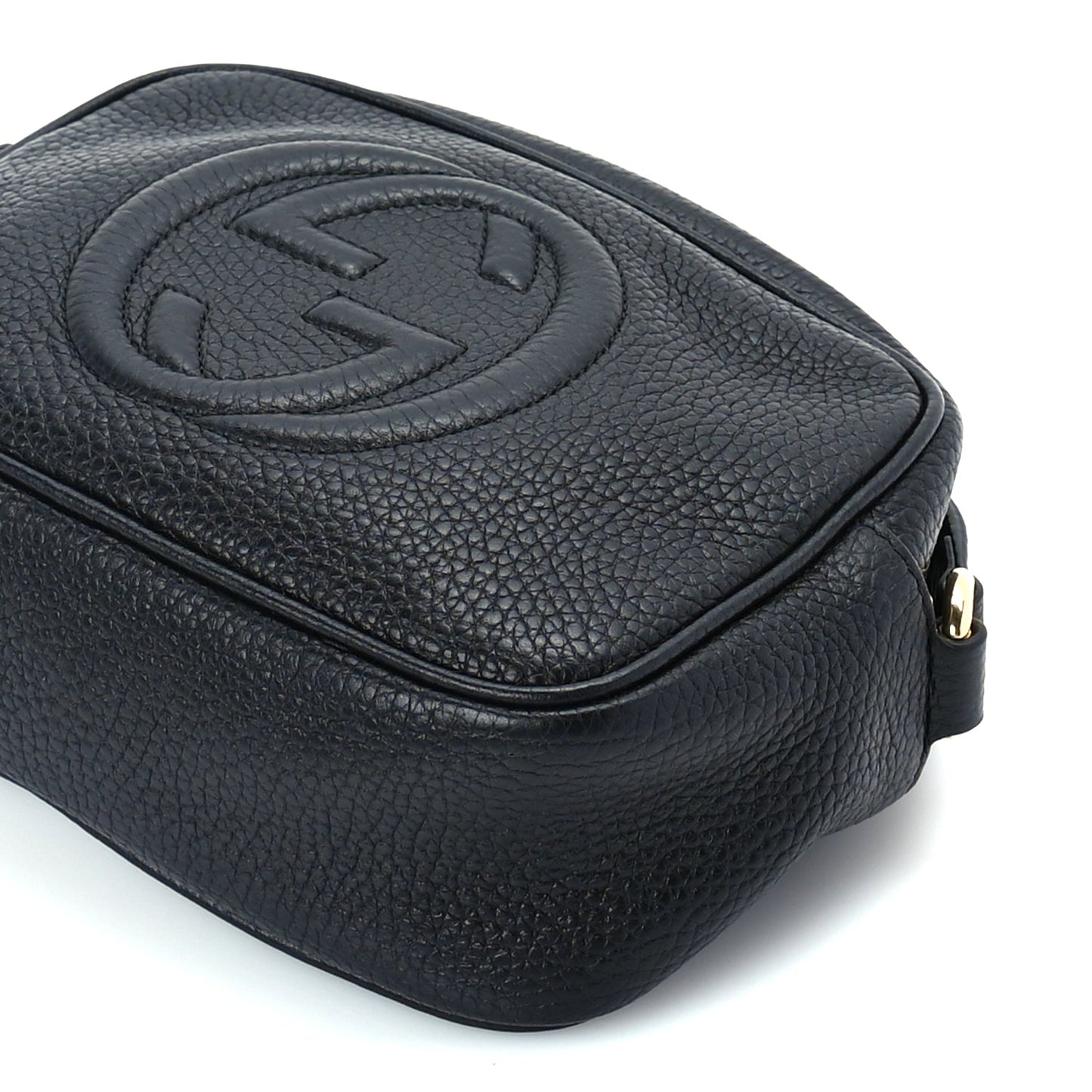 Gucci Pebbled Calfskin Mini Soho Disco Bag Black