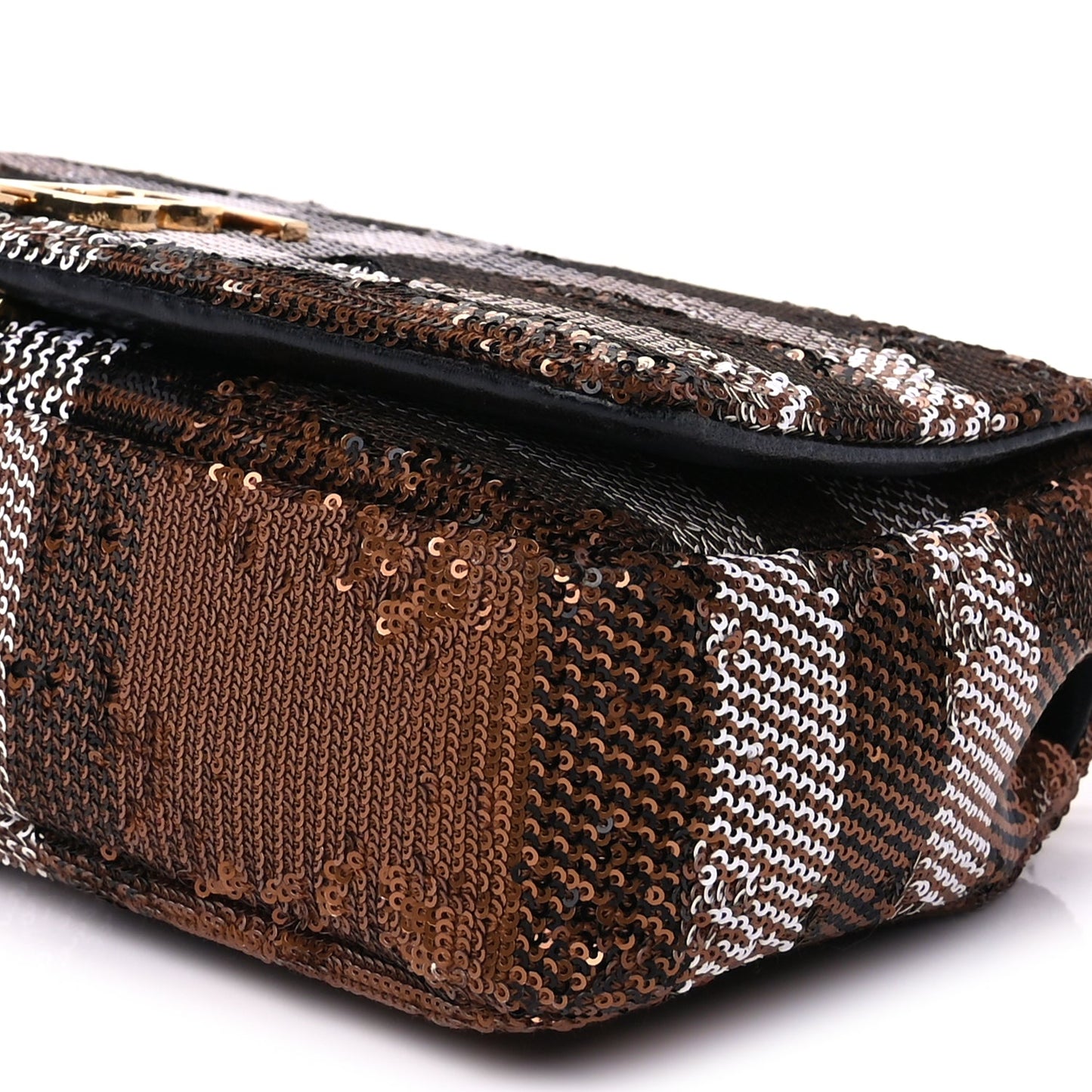 Burberry Sequin Small Lola Bag Dark Birch
