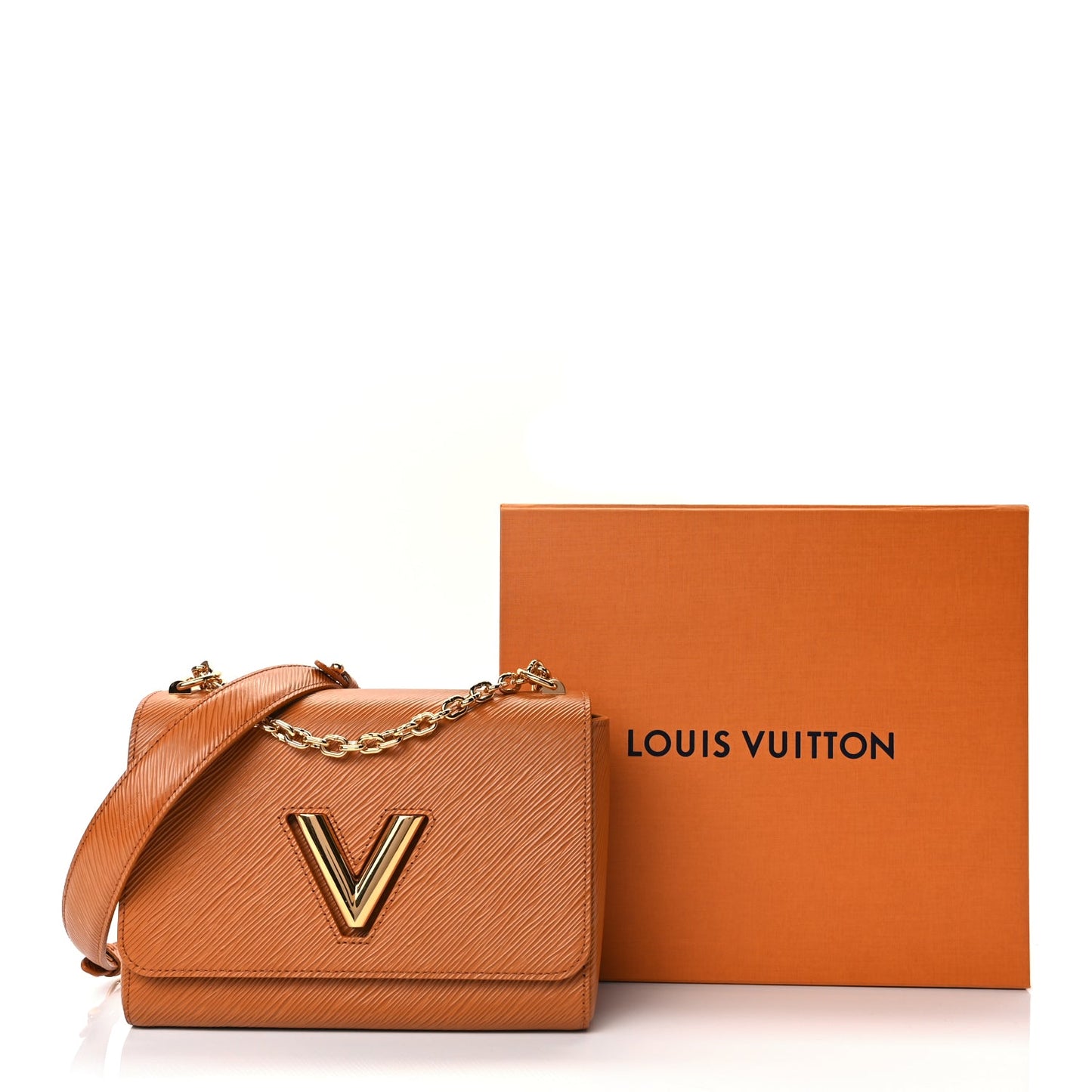 Louis Vuitton Epi Twist Shoulder Bag MM Gold Miel