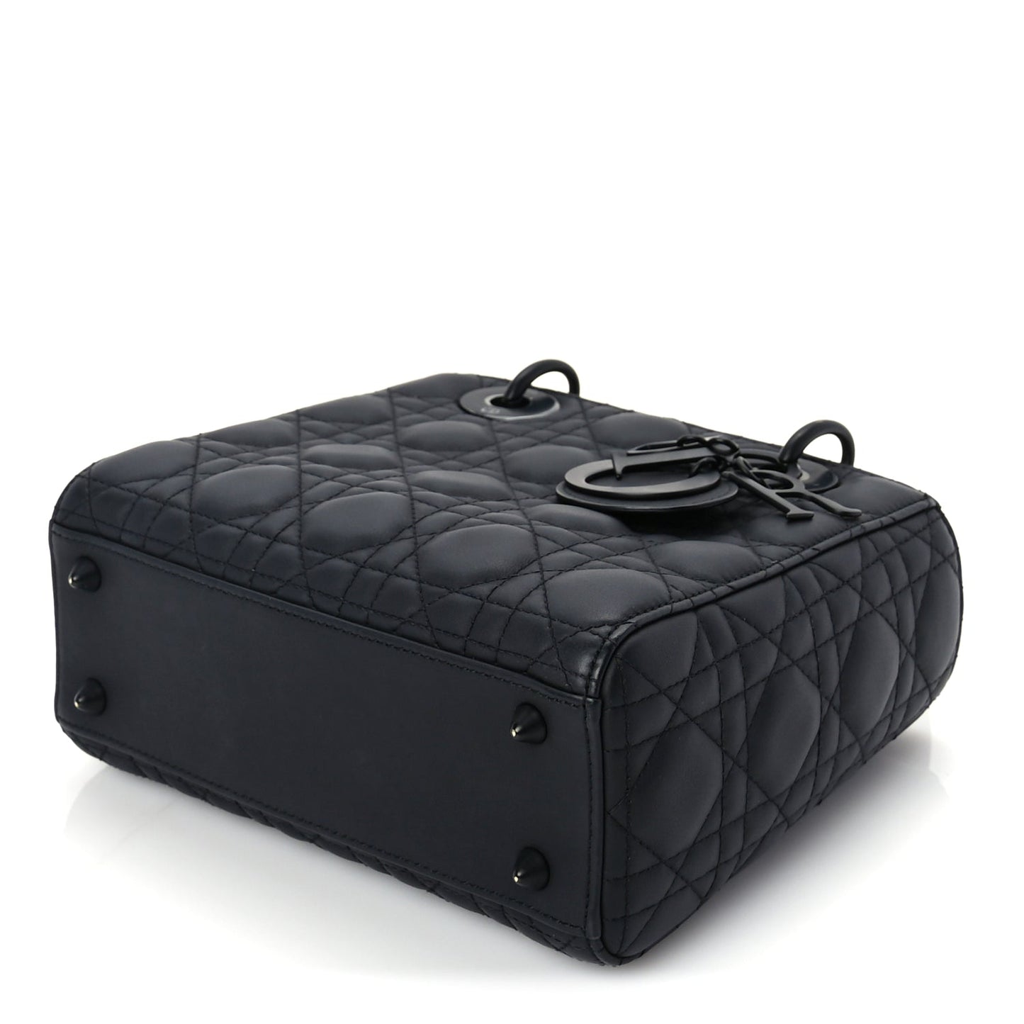 Christian Dior Ultra Matte Calfskin Cannage Small My ABCDior Lady Dior Black