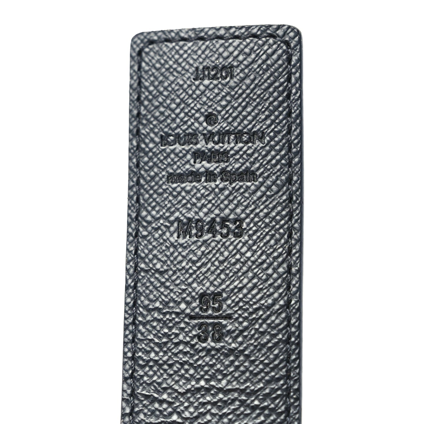 Louis Vuitton Calfskin Monogram 30mm LV Initiales Reversible Belt 95 38 Black