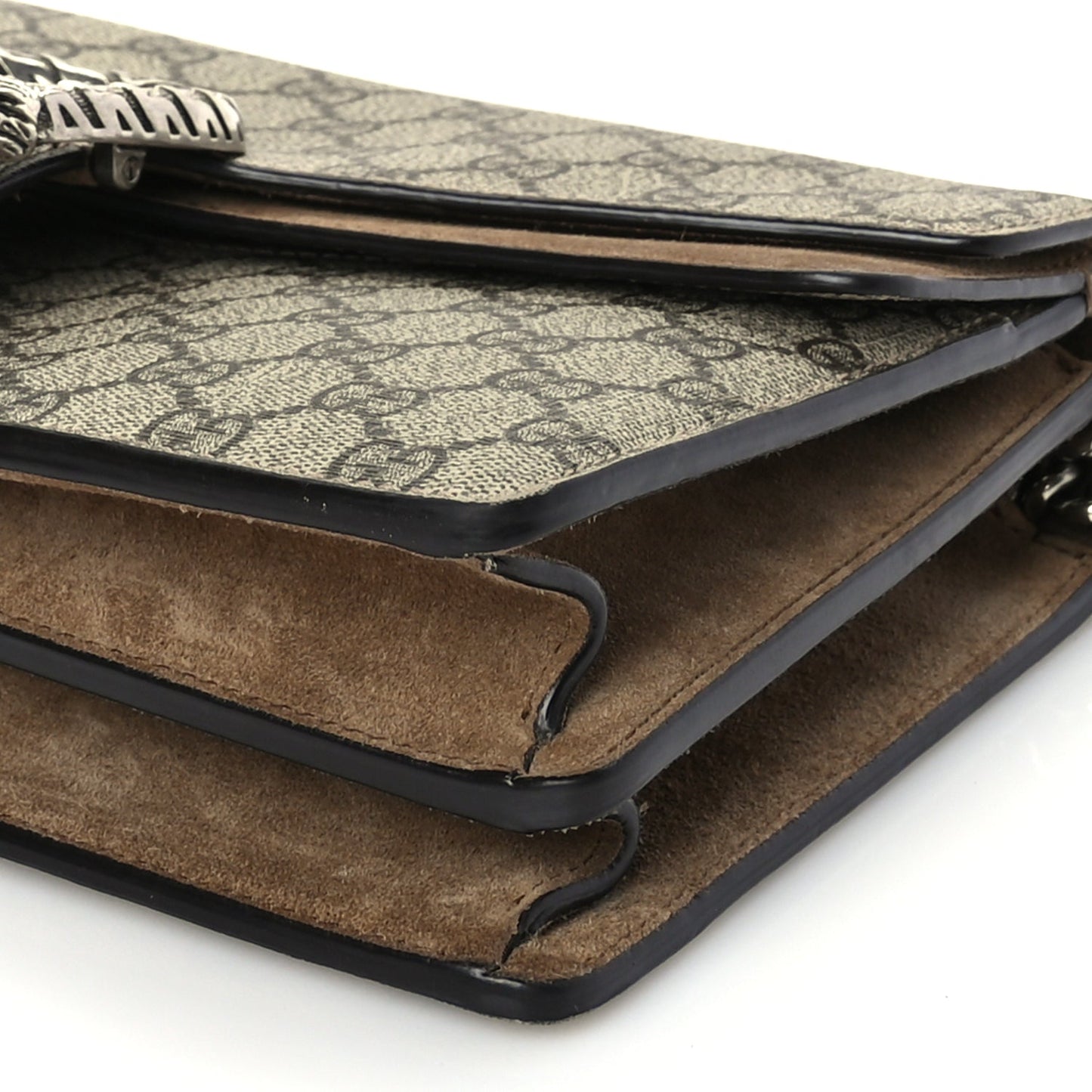 Gucci GG Supreme Monogram Small Dionysus Shoulder Bag Taupe