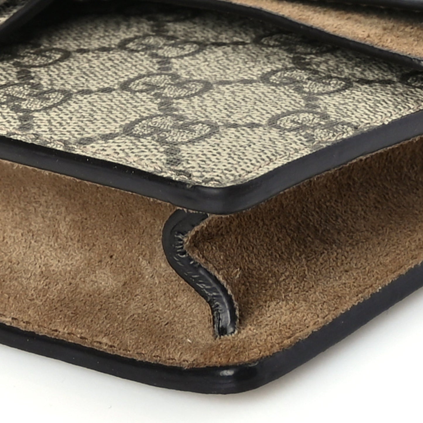 Gucci GG Supreme Monogram Super Mini Dionysus Shoulder Bag Taupe