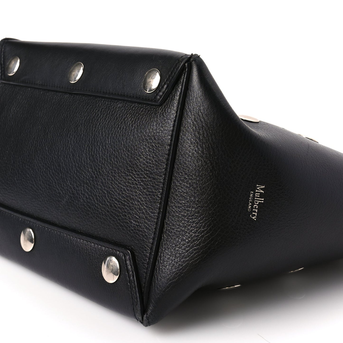 Mulberry Calfskin Studded Camden Bucket Black