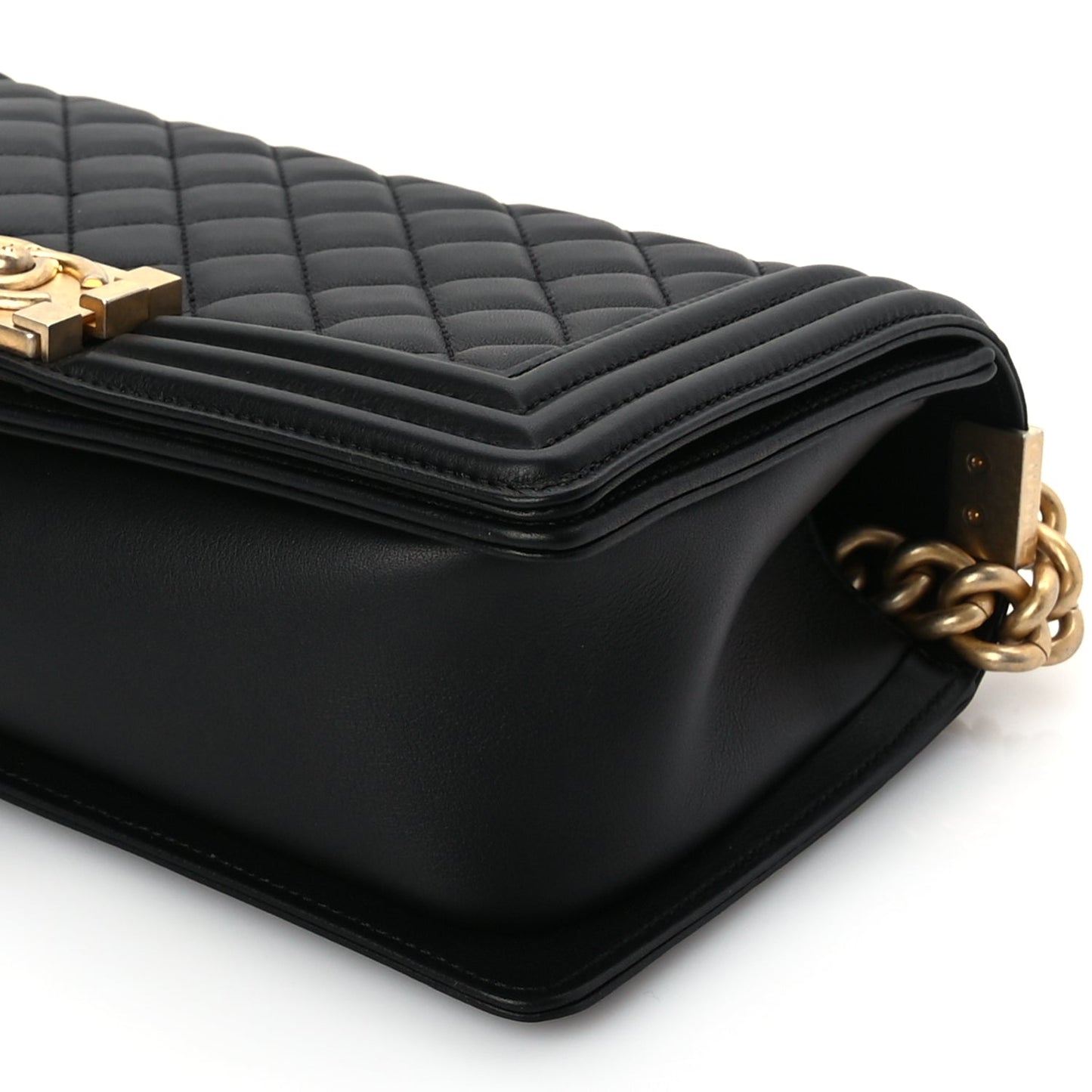 Chanel Calfskin Quilted Medium Boy Flap Black