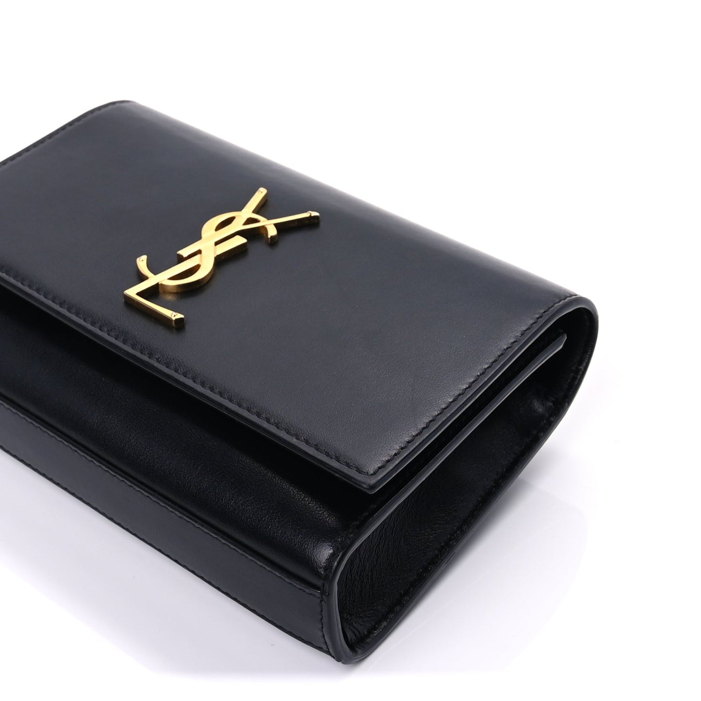 Saint Laurent Smooth Calfskin Monogram Kate Belt Bag Black