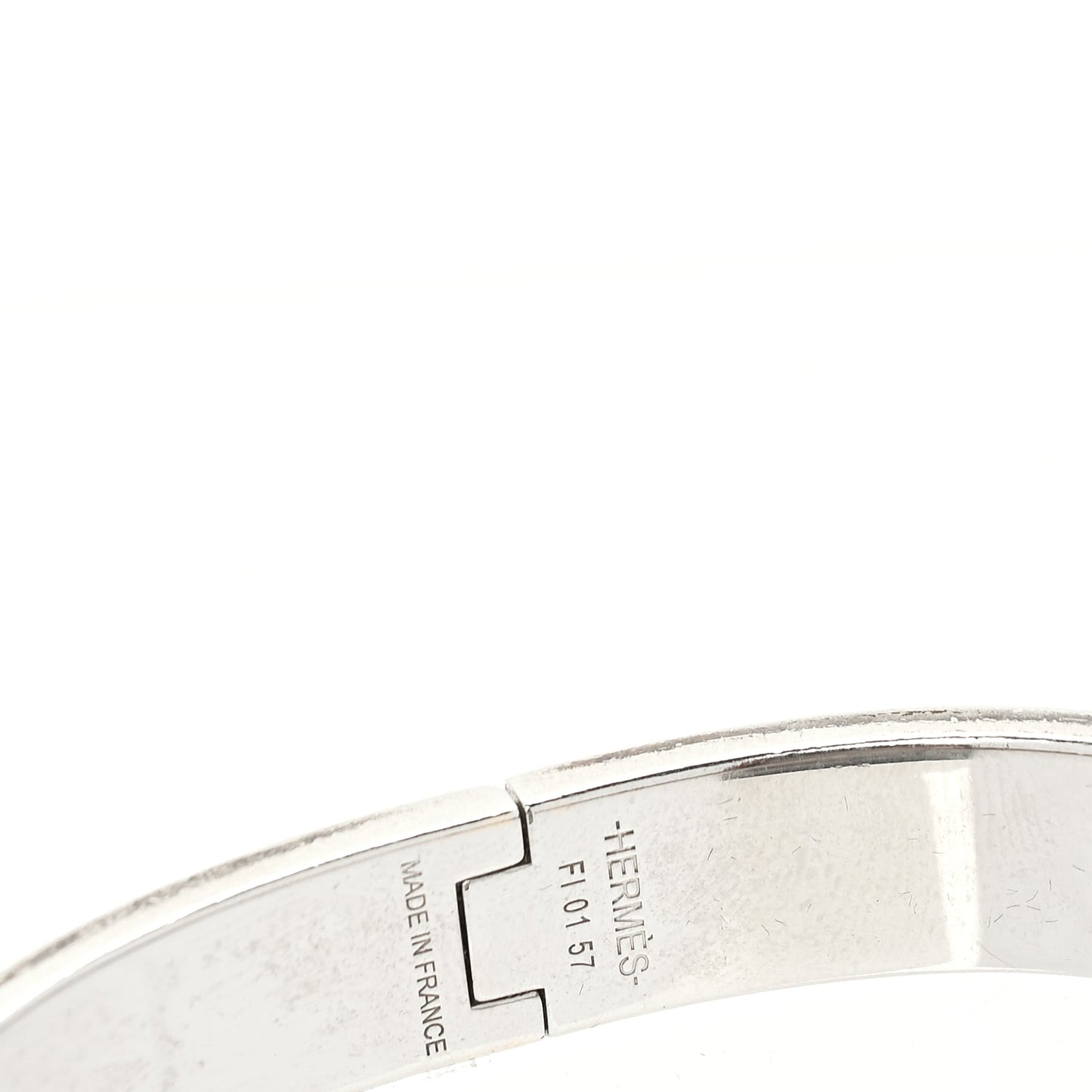 Hermes Matte Enamel Narrow Clic Clac HH Bracelet T6 Black