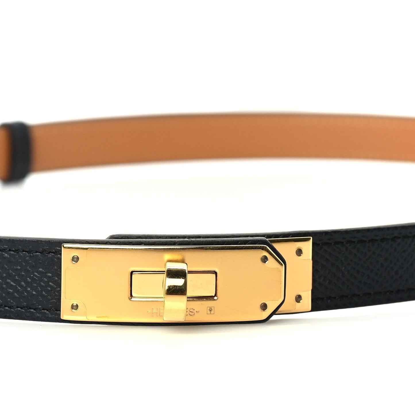 Hermes Epsom Kelly Belt Black