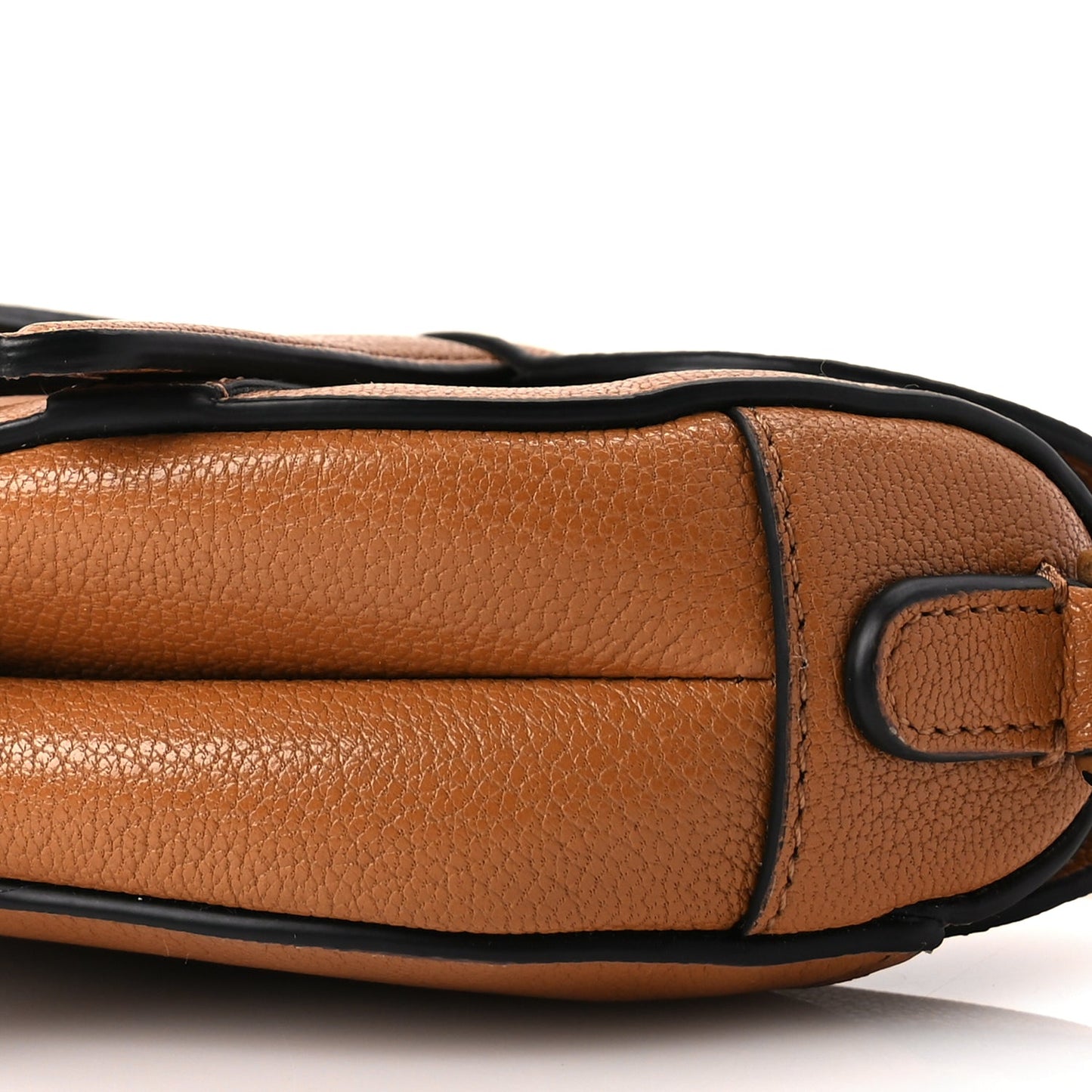 Christian Dior Goatskin Micro Saddle Bag Camello