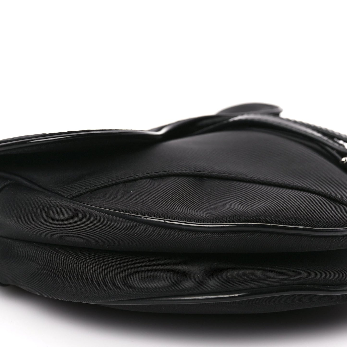 Christian Dior Nylon Saddle Bag Black