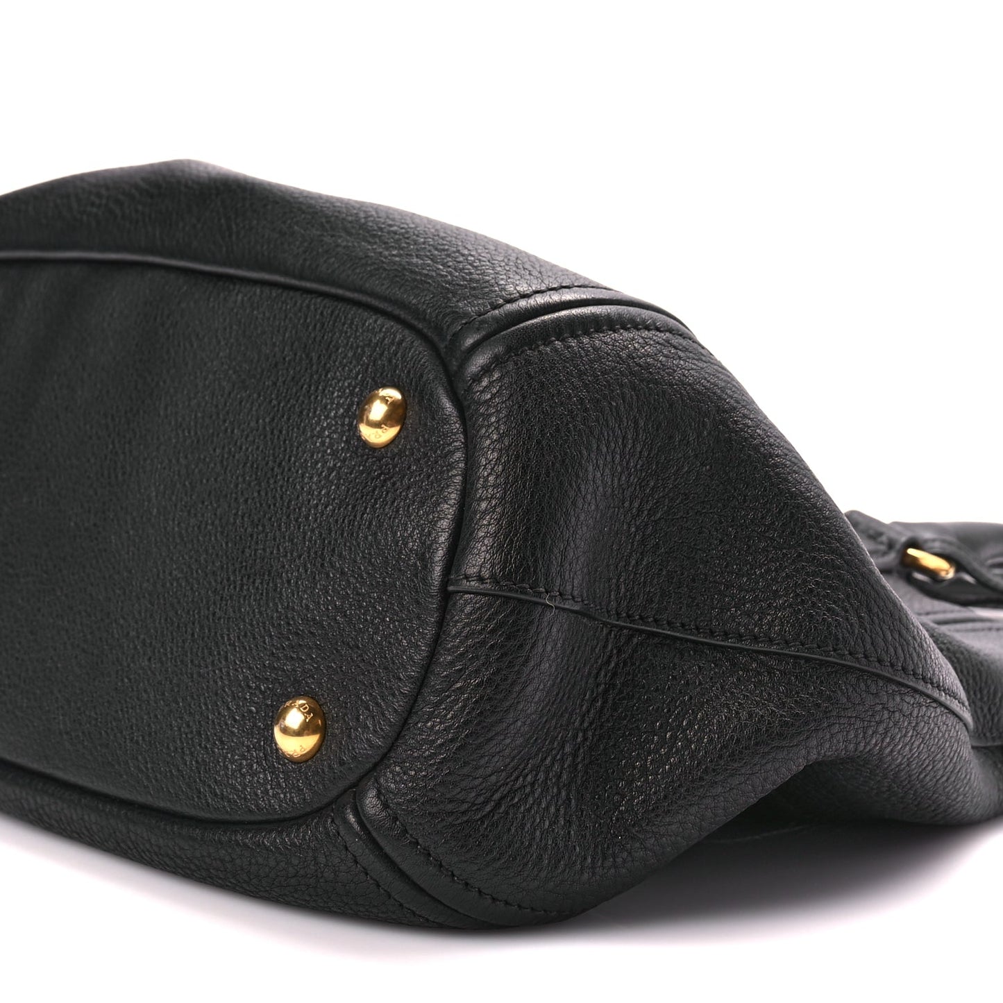Prada Vitello Phenix Top Handle Bag Black