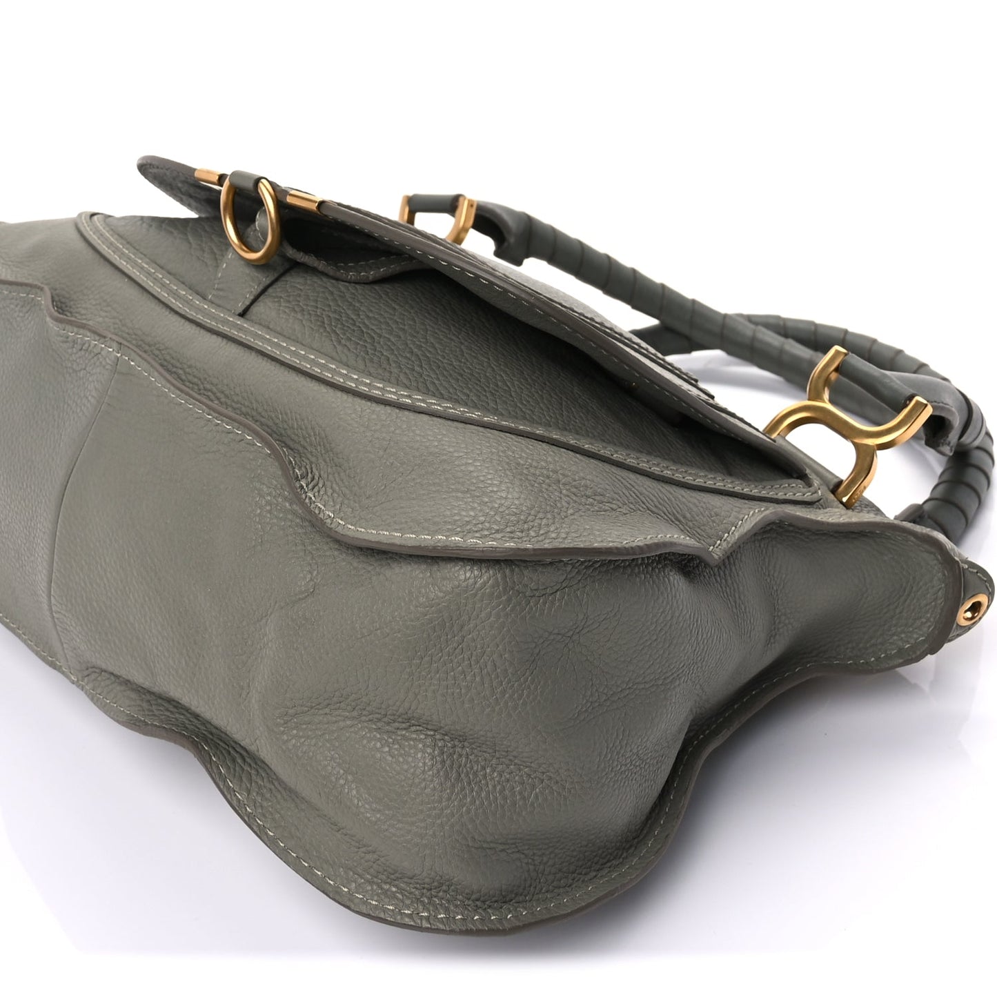 Chloe Calfskin Medium Marcie Satchel Toscana Cypress