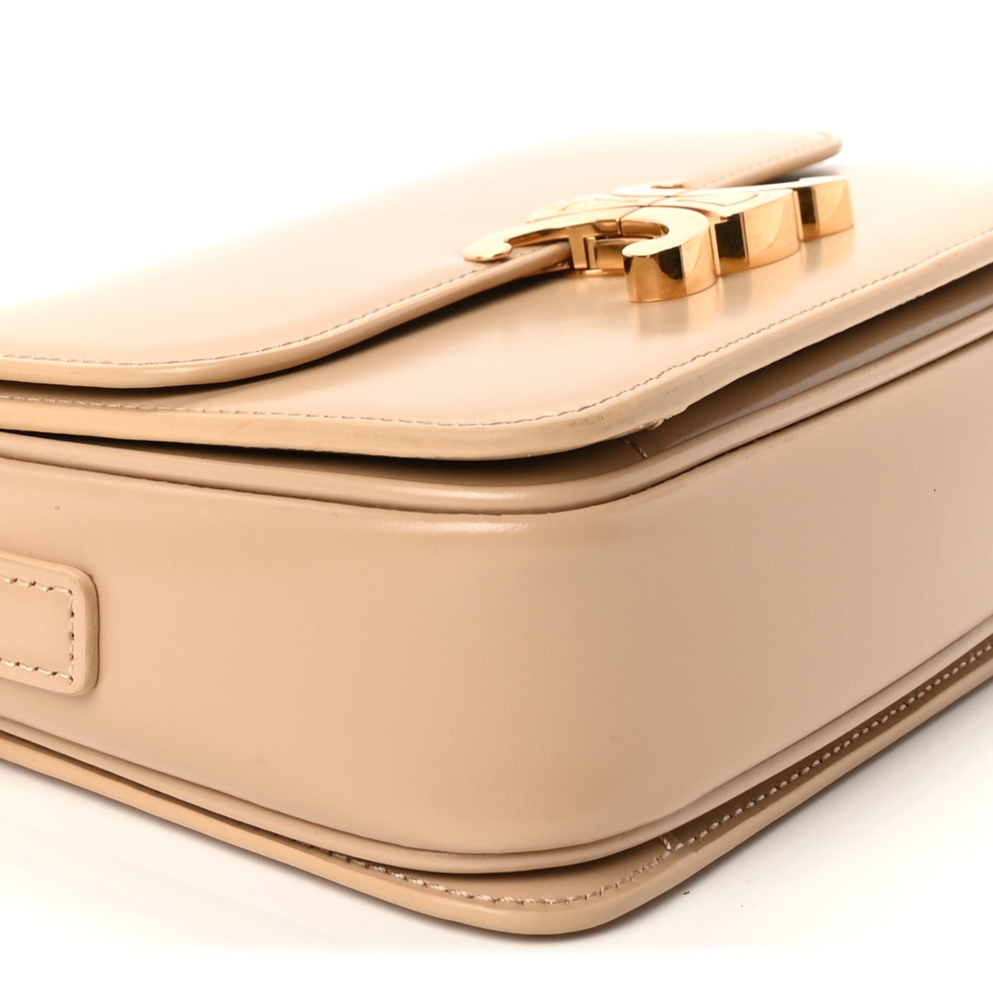 Celine Shiny Calfskin Teen Triomphe Nude